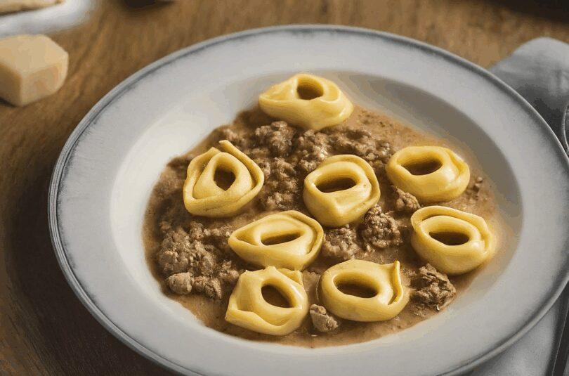 Tortellini mit Sahnesoße – Tortellini mit Schinken-Sahnesoße