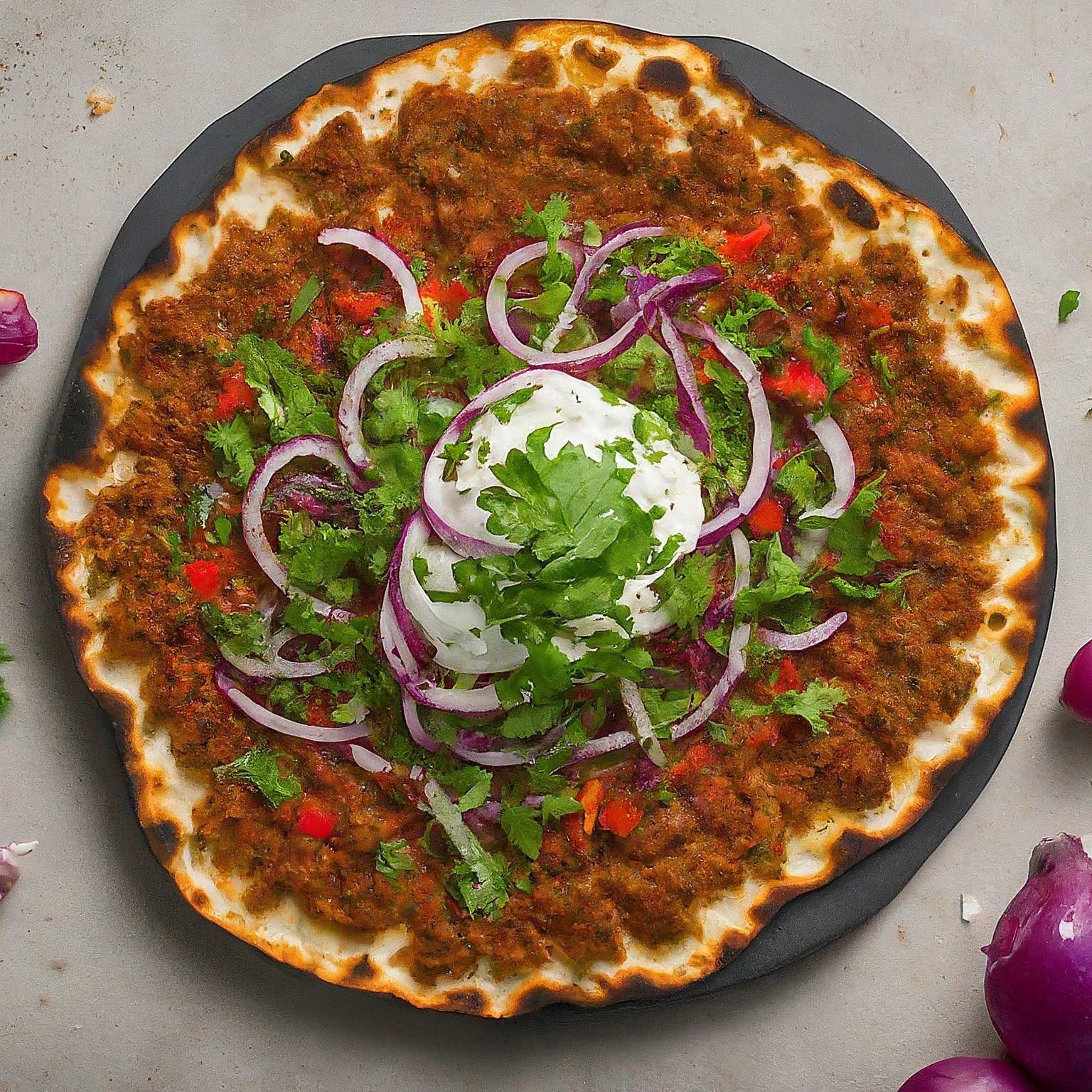 Tuerkische-Pizza-Rezept-–-Tuerkische-Pizza-Lahmacun Türkische Pizza Rezept – Tuerkische Pizza Lahmacun