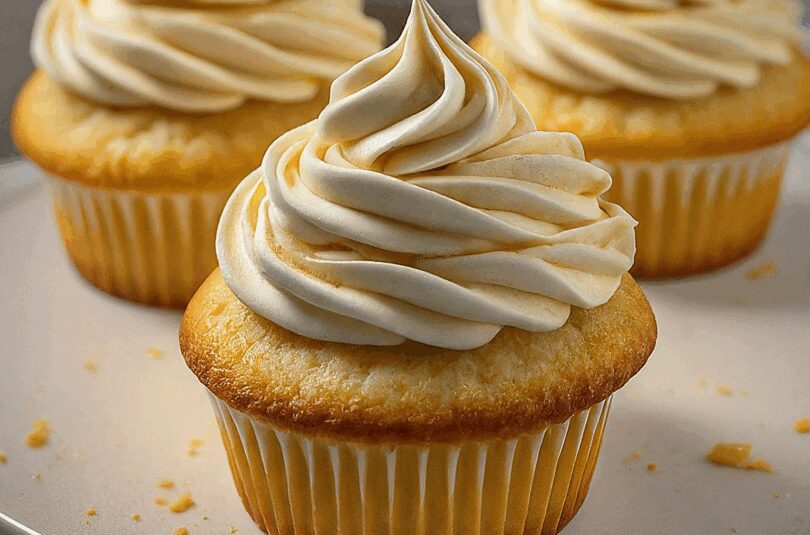 Vanille-Cupcakes-–-Vanille-Cupcakes-mit-Buttercreme Vanille Cupcakes – Vanille Cupcakes mit Buttercreme