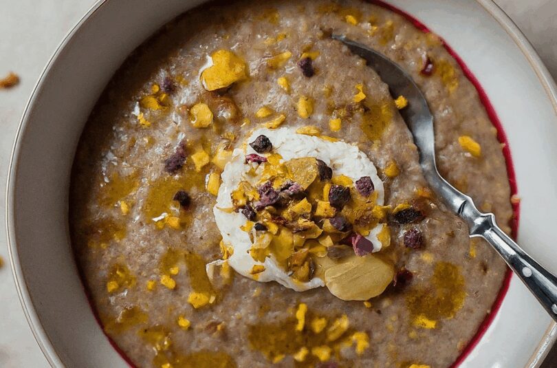 Veganes-Buchweizen-Porridge Veganes Buchweizen Porridge