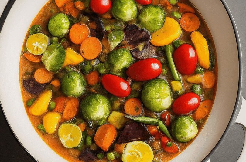 Vegetarische Gemüsepfanne nach den 5 Elementen