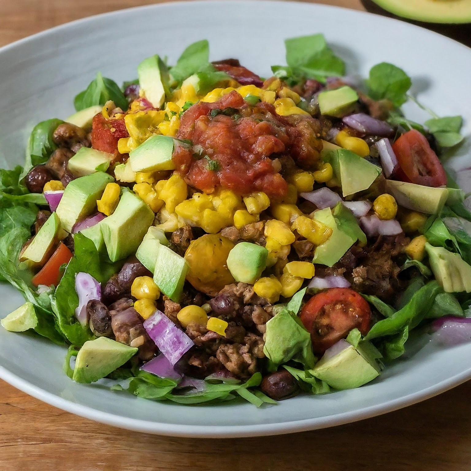 Vegetarischer-Taco-Salat-8211-Fiesta-im-Mund Vegetarischer Taco Salat – Fiesta im Mund