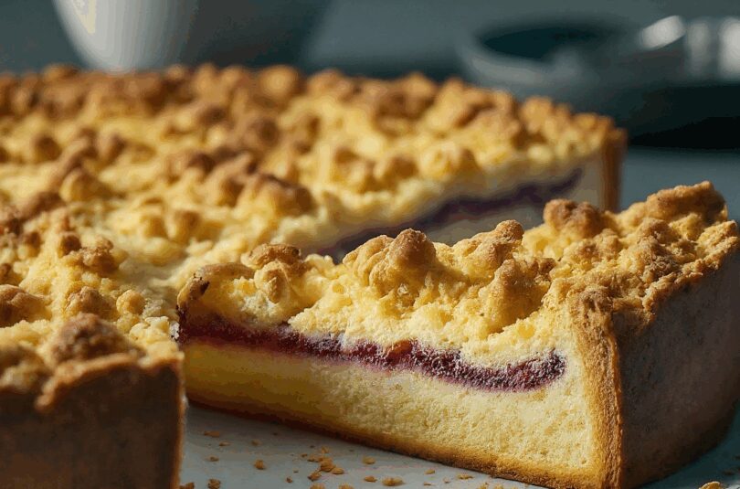 Versunkener Streuselkuchen