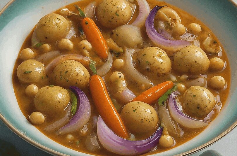 Wachsbohnen-mit-Zwiebeln-und-Knoblauch Wachsbohnen mit Zwiebeln und Knoblauch