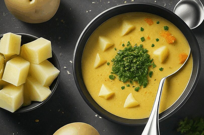 Warme Gurkensuppe mit Kartoffeln – Kartoffel-Gurke-Suppe