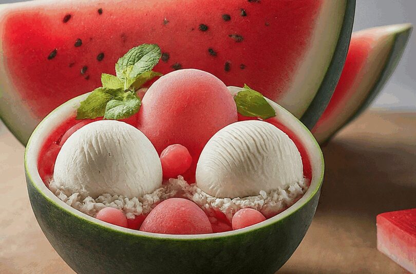 Wassermelonen Eis – Wassermeloneneis