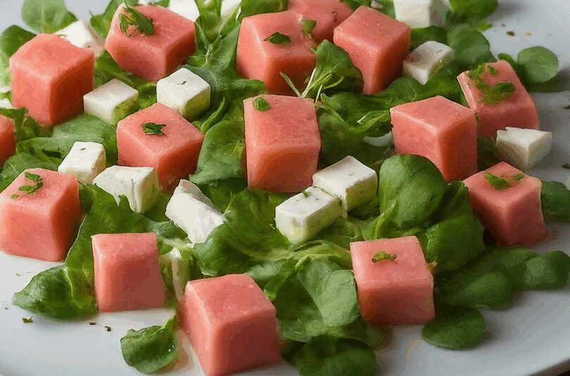 Wassermelonen Salat mit Feta