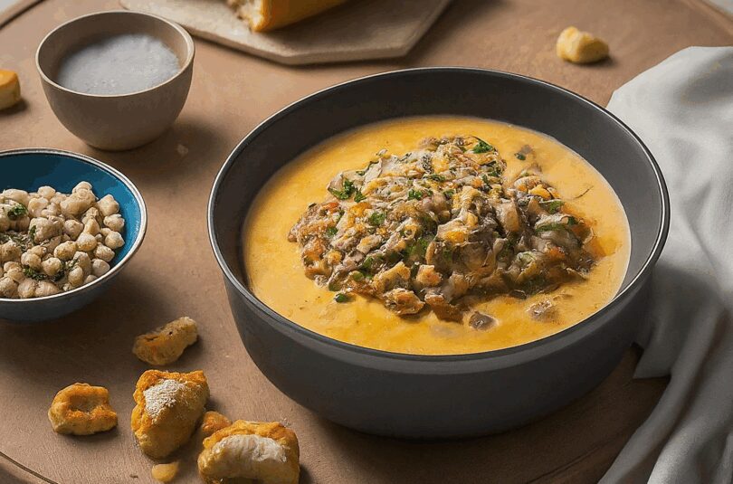 Wels mit Senf-Kräuterkruste