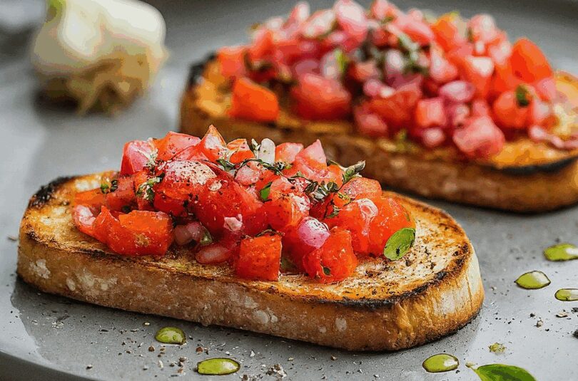 Wie Gesund Ist Knoblauch – Bruschetta mit Tomaten und Knoblauch