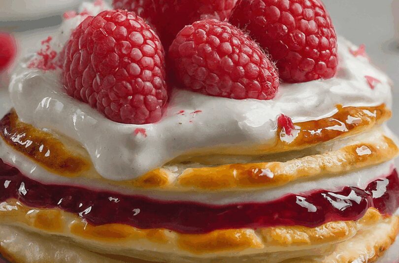 Windbeutel Dessert Schnell – Mini Windbeutel Mit Milchmädchen Quarkcreme Und Himbeeren