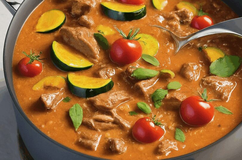 Wolfsbarsch mit Zucchini-Tomaten-Gemüse