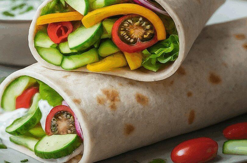 Wraps Rezepte Vegetarisch – Vegetarischer Wrap Mit Tzatziki