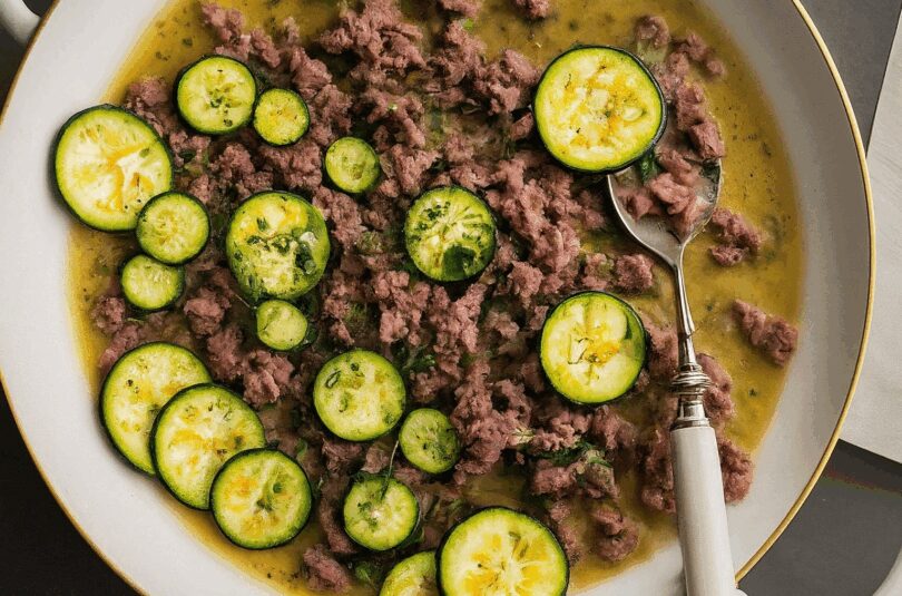 Würzige Zucchini-Hackfleisch-Pfanne