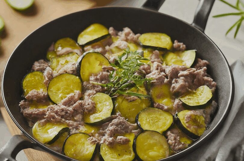 Würzige Zucchini-Hackfleisch-Pfanne
