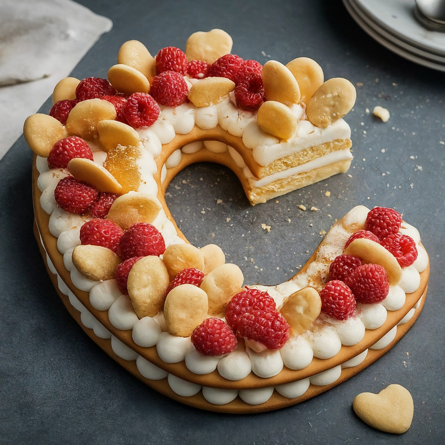 Zahlentorte-Mit-Biskuitboden-–-Number-Cake-Mit-Biskuitboden-Und-Frischkaese-Creme Zahlentorte Mit Biskuitboden – Number Cake Mit Biskuitboden Und Frischkäse Creme