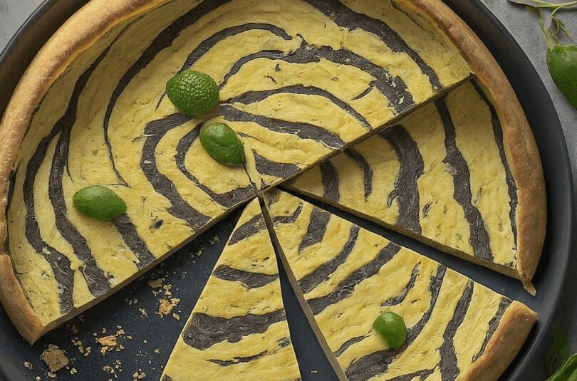 Zebra Käsekuchen – Ohne Boden