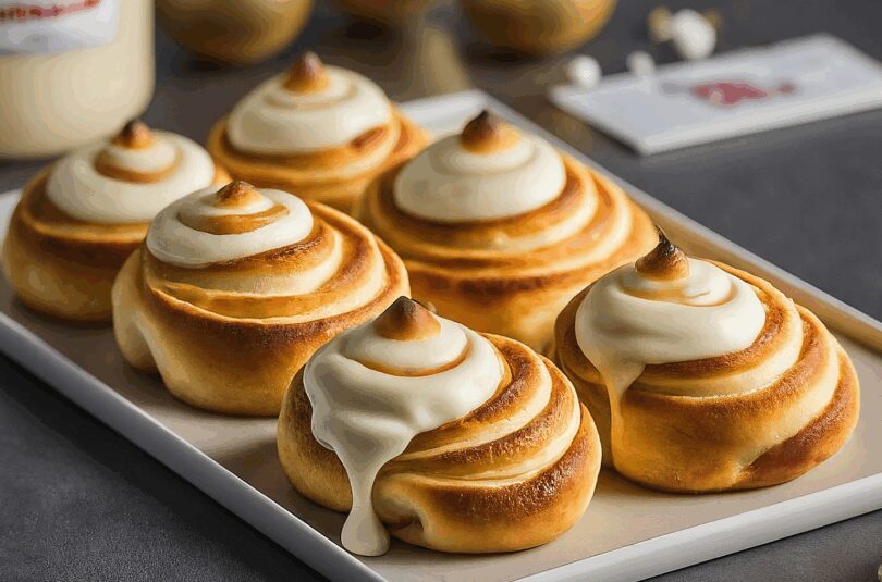 Zimtschnecken mit Frosting – Zimtschnecken mit Frischkäse Glasur