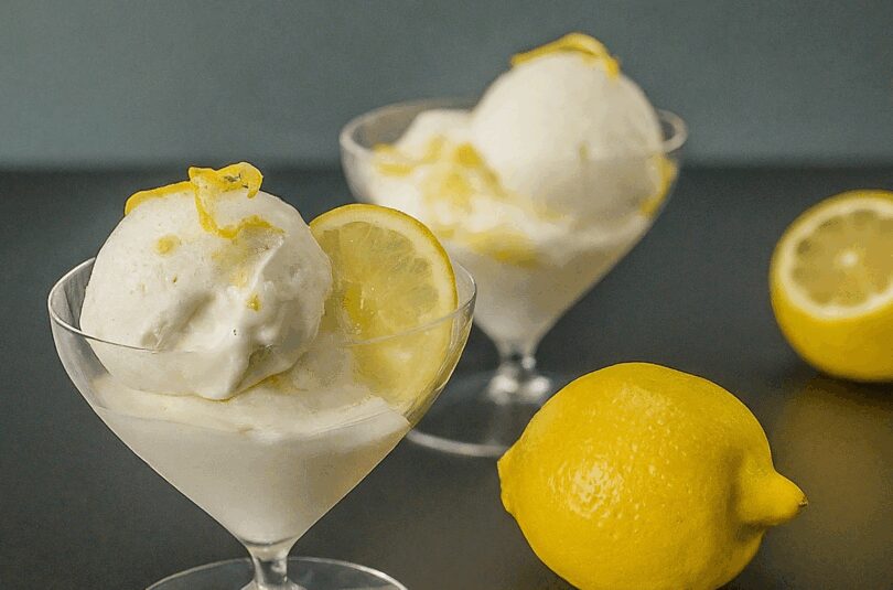 Zitronen Eis – Joghurt Zitronen Eis