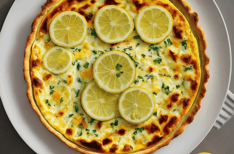 Zitronen-Frischkaesekuchen Zitronen-Frischkäsekuchen