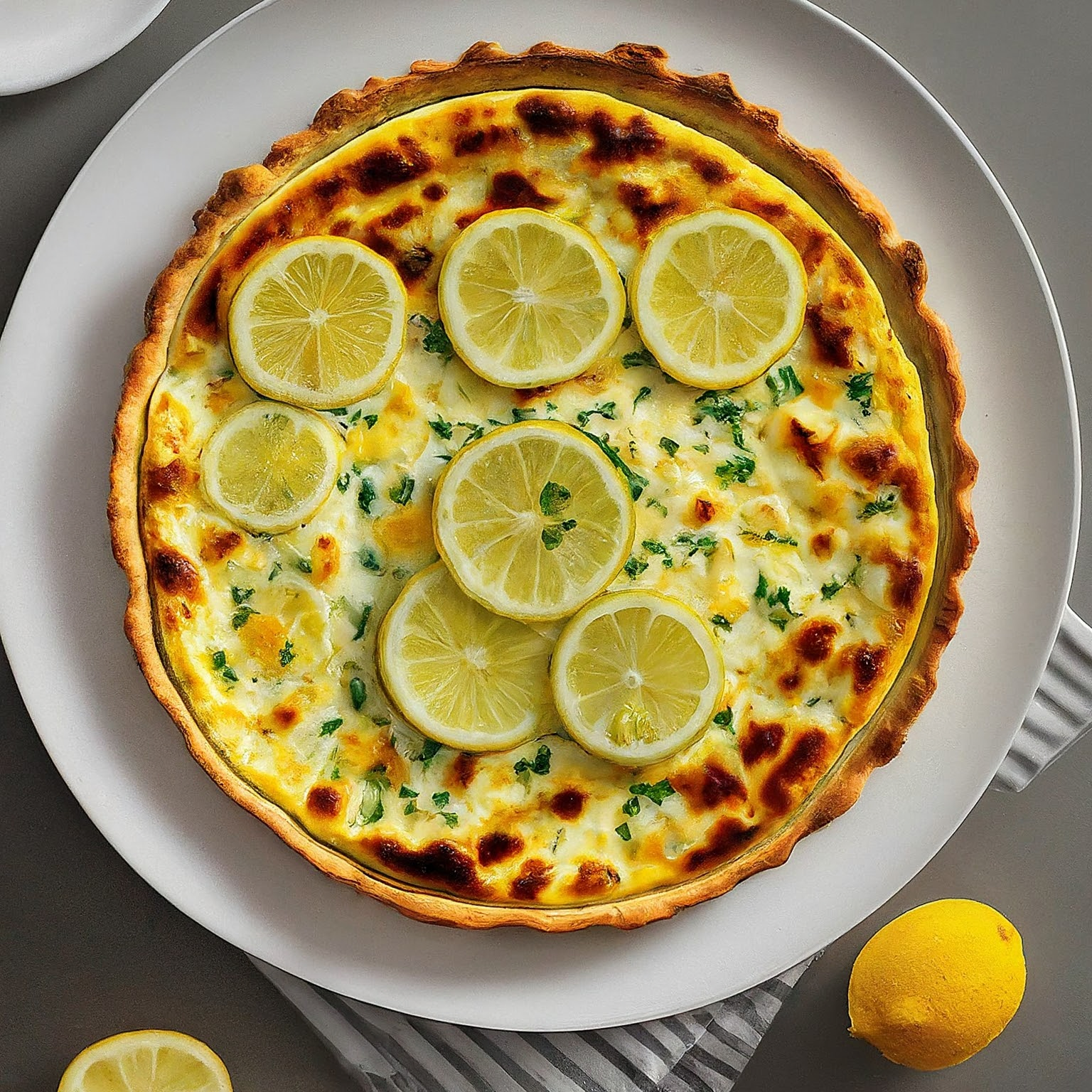 Zitronen-Frischkaesekuchen Zitronen-Frischkäsekuchen