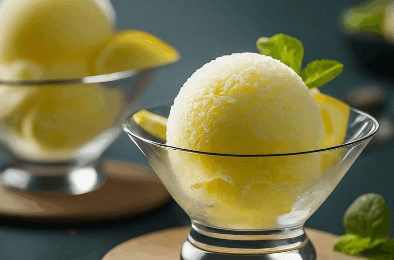 Zitronensorbet Rezept – Erfrischendes Zitronensorbet