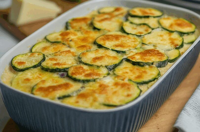 Zucchini Auflauf Mit Hackfleisch Und Käse Überbacken