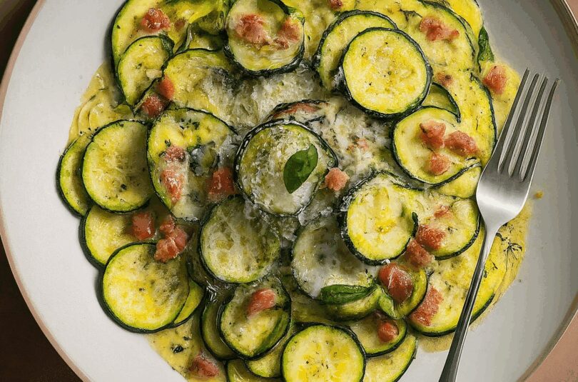 Zucchini Carbonara – Low-Carb Genuss