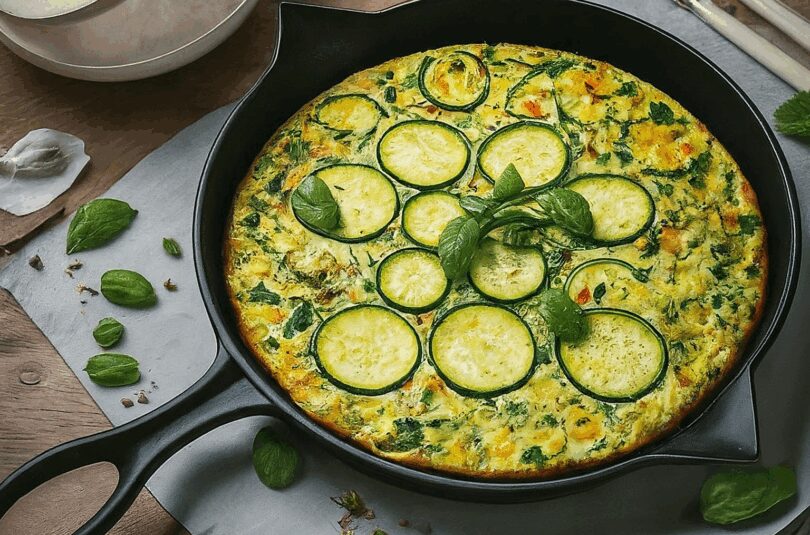 Zucchini Frittata – Luftig leichte Gemüsepfanne