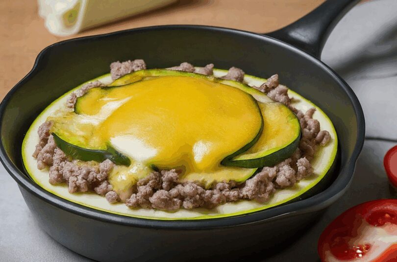 Zucchini Kalorien – Gefüllte Zucchini mit Hackfleisch und Käse