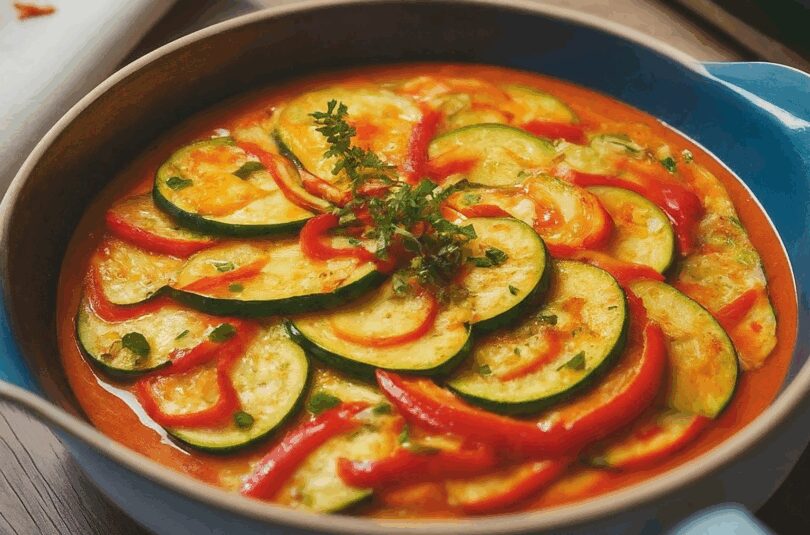 Zucchini Paprika Pfanne – schnell & einfach