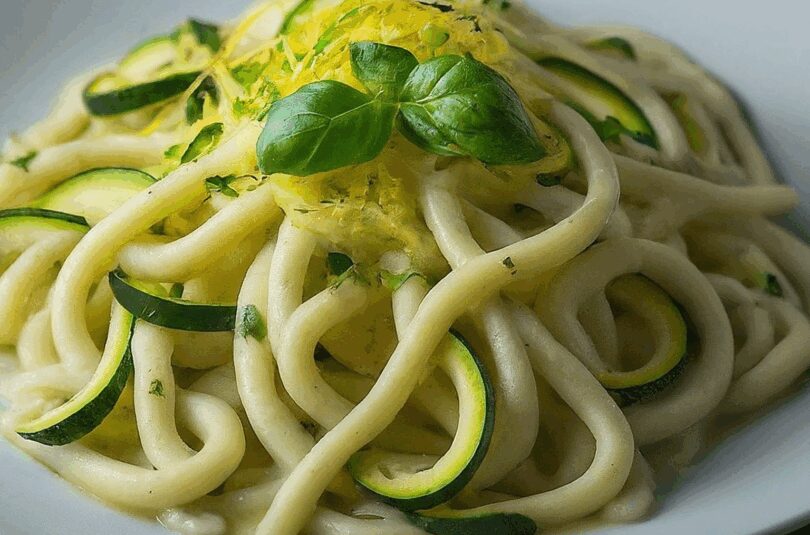 Zucchini Pasta – Zucchini Zitronen Nudeln