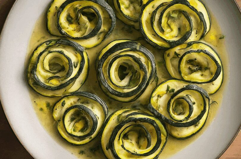 Zucchini-Röllchen Backofen – Zucchini Schinkenröllchen Überbacken
