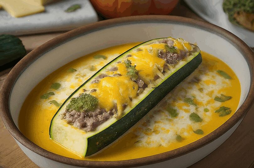 Zucchini Schiffchen – Gefüllte Zucchini Mit Hackfleisch Und Käse