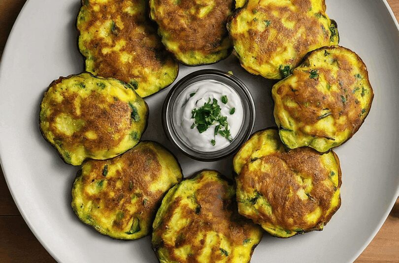 Zucchinipuffer mit Haferflocken – Zucchinipuffer