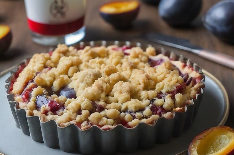 Zwetschgenkuchen mit Streusel Mürbeteig – Einfacher Zwetschgenkuchen auf Muerbeteig mit Streuseln