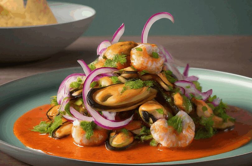 Aguachile – Jakobsmuscheln und Garnelen in spritzig scharfer Sauce
