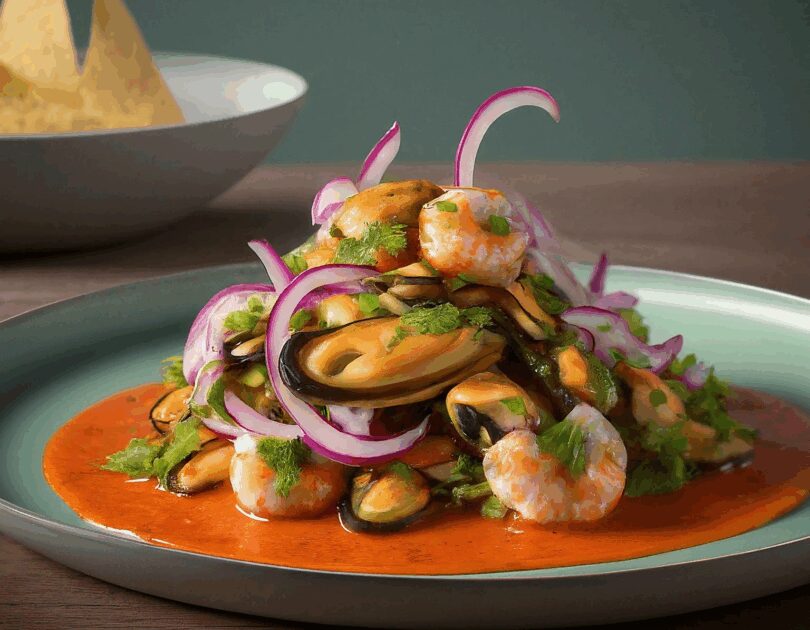 Aguachile – Jakobsmuscheln und Garnelen in spritzig scharfer Sauce