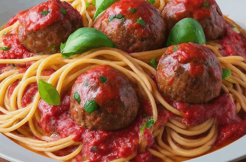 Albertos Spaghetti mit Meatballs