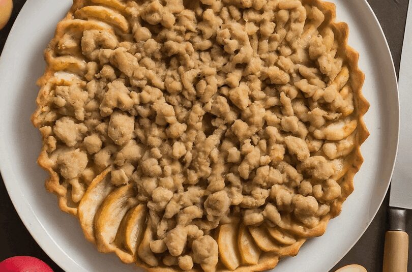 Apfelblechkuchen mit Streuseln – Apfelkuchen mit Streuseln
