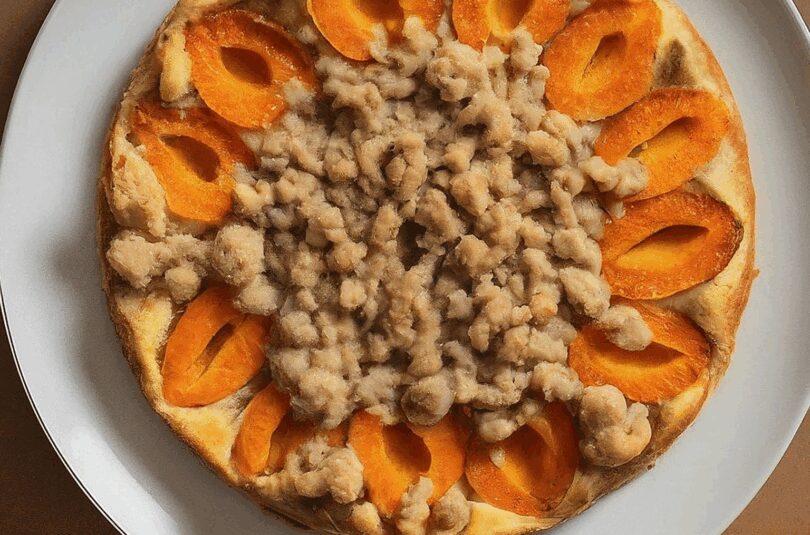 Aprikosenkuchen mit Streuseln