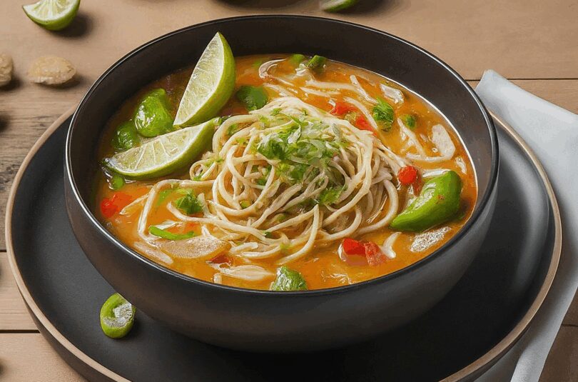Asiatische Nudelsuppe – Asiatische Suppe Mit Mie Nudeln