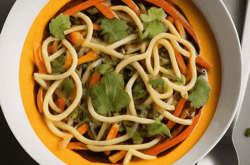 Asiatische Suppe mit Mie Nudeln