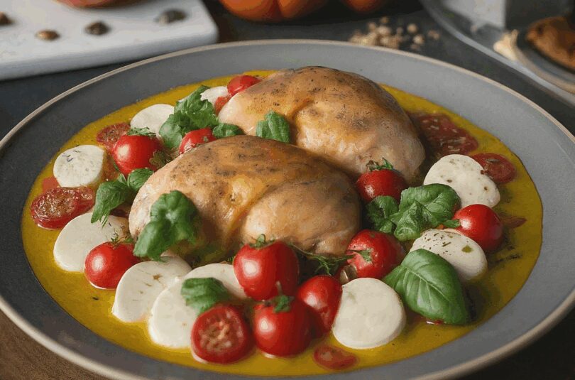 Auflauf Mit Hähnchen – Mediterraner Hähnchen Mozzarella Auflauf