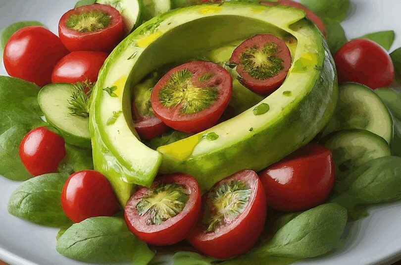 Avocado Salat – Tomaten Avocado Salat Mit Senfdressing