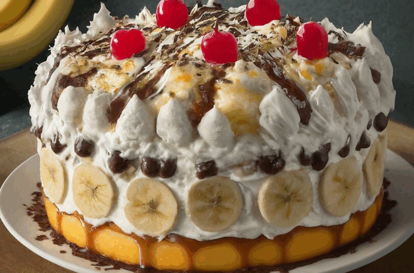 Banana-Split-Torte-–-Bananensplit-Torte Banana Split Torte – Bananensplit Torte