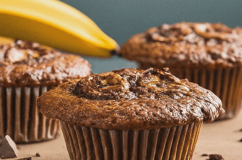 Bananen Muffins Rezept – Schnelle Schoko Bananen Muffins