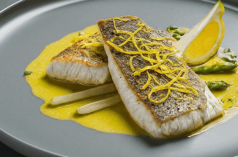 Barramundi mit Zitronen-Butter-Sauce