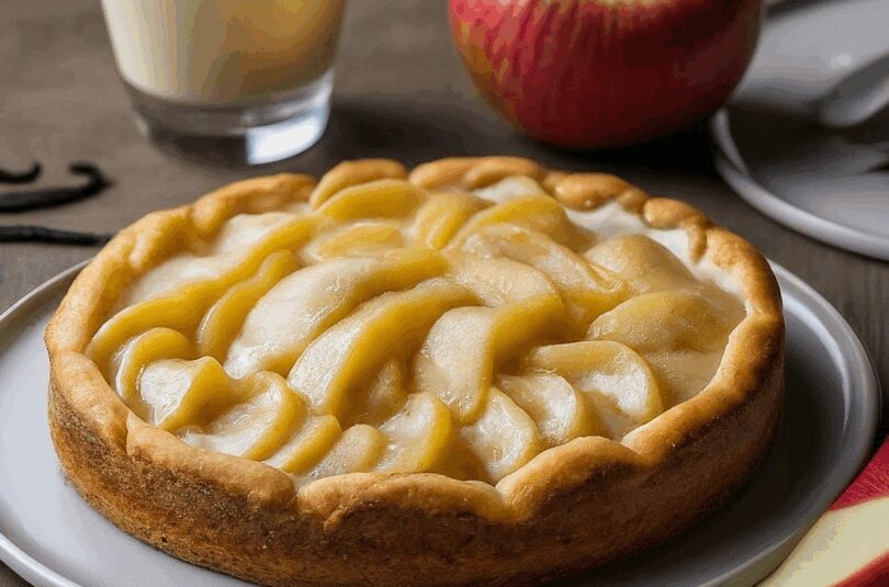 Bester Apfelkuchen mit Vanillepudding – Apfelkuchen mit Vanillepudding