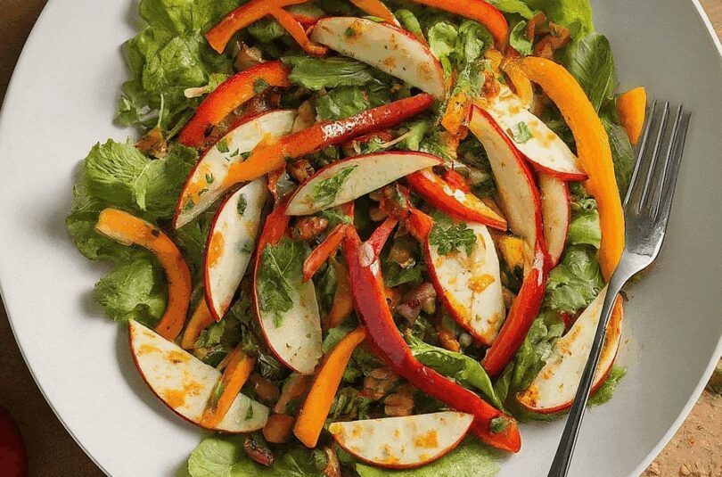 Brokkoli Paprika Apfel Salat – Leicht & Vitaminreich