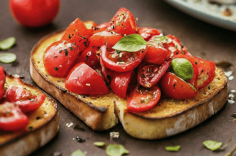 Bruchetta – Bruschetta mit Tomaten und Knoblauch